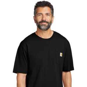 Carrhartt Men's K84 Short Sleeve Workwear Henley T-Shirt Black Size Large NWT